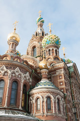 Fototapeta na wymiar Cathedral of Our Savior on Spilled Blood. Winter, St. Petersburg