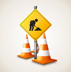 Segnale lavori in corso