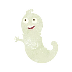 retro cartoon ghost