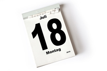 18. Juli 2016