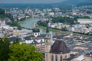 Aerial view of old town
