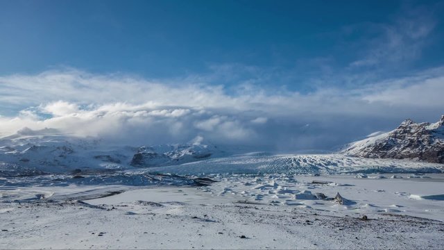 Cinemagraph loop - Vatnajokull glacier - Time Lapse