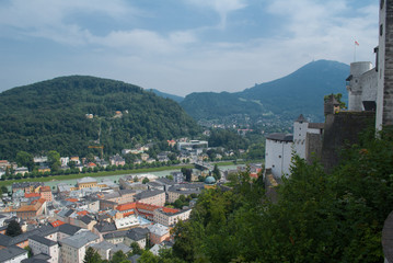 Aerial view of Salzburg