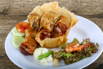 Fried spring rolls