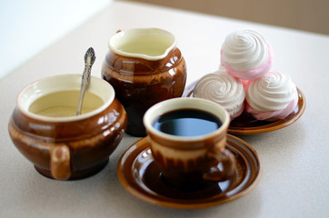 cup of coffee with zephyr