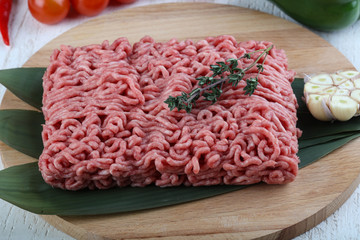 Micned raw Beef