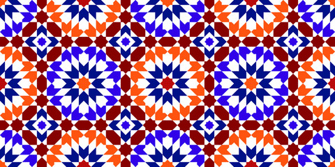Moroccan Pattern. Mosaic Tiles