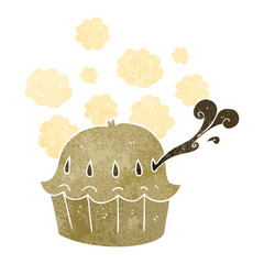 retro cartoon hot pie