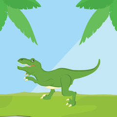 T-rex dinosaur vector