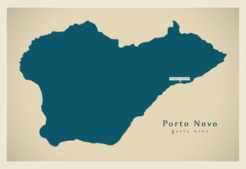 Modern Map - Porto Novo CV