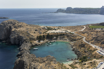 Rhodos, Lindos, Agios Pavlos Bay.