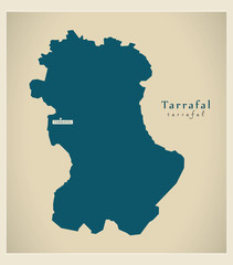 Modern Map - Tarrafal CV
