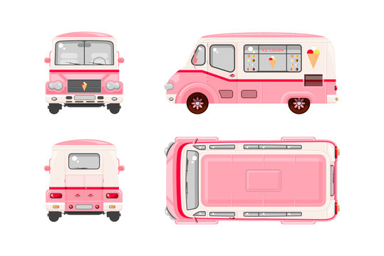 Pink Ice cream car