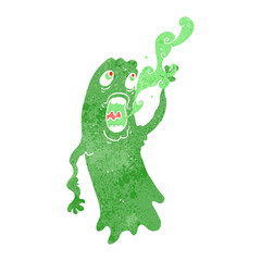 retro cartoon ghost