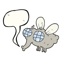speech bubble cartoon fly