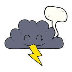 speech bubble cartoon storm cloud