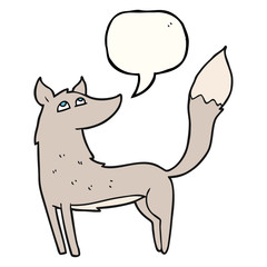 speech bubble cartoon wolf
