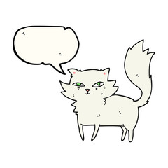 speech bubble cartoon cat