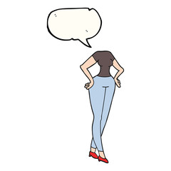 speech bubble cartoon headless body (add own photographs)