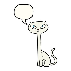 speech bubble cartoon cat