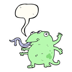 speech bubble cartoon alien