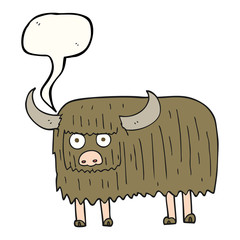 speech bubble cartoon hairy cow