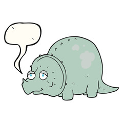 speech bubble cartoon dinosaur