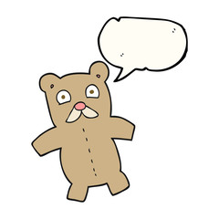 speech bubble cartoon teddy bear