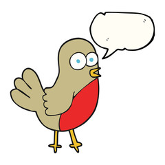 speech bubble cartoon robin