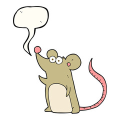 speech bubble cartoon mouse