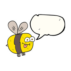 speech bubble cartoon bee