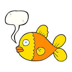 speech bubble cartoon fish