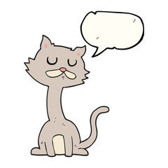 speech bubble cartoon cat