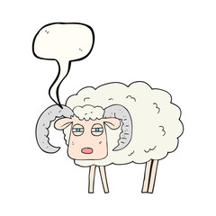 speech bubble cartoon ram