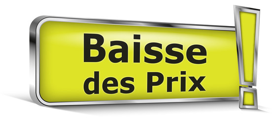 Baisse des prix sur panneau vert