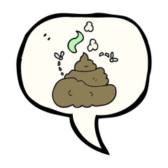 speech bubble cartoon gross poop