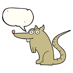 speech bubble cartoon rat