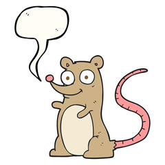 speech bubble cartoon mouse