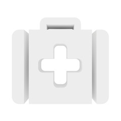 Fototapeta premium icon plus on a white background. 3d render