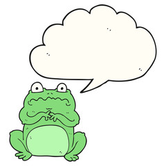 speech bubble cartoon funny frog