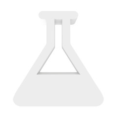 test-tube icon on a white background. 3d render