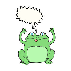 speech bubble cartoon funny frog