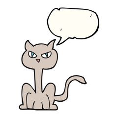 speech bubble cartoon angry cat