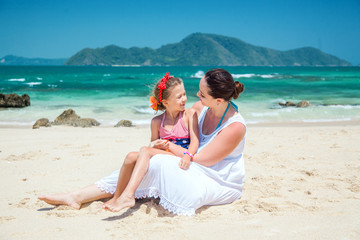 Family at the beach