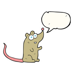 speech bubble cartoon mouse