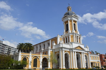 Fototapeta na wymiar Church of the Divine Providence in Santiago, Chile