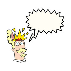 speech bubble cartoon man with exploding head