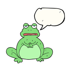 speech bubble cartoon frog