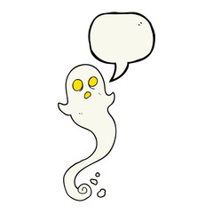 speech bubble cartoon halloween ghost