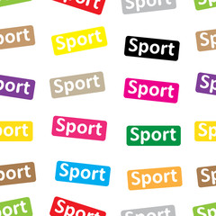 Seamless sports inscriptions